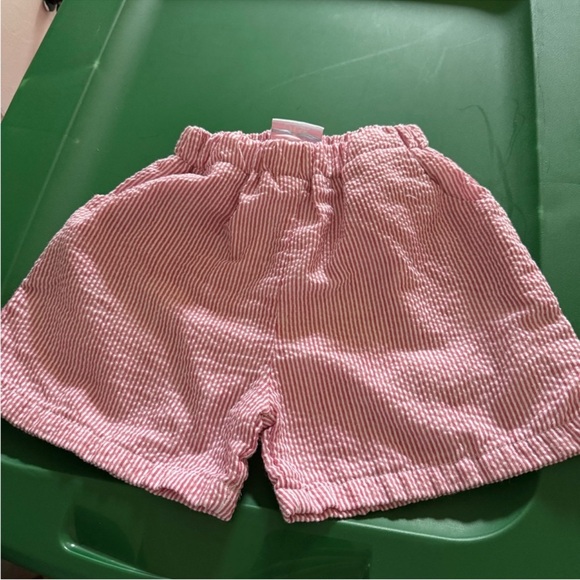 2 Pairs of Red and White Elastic Waist Shorts - Picture 3 of 5